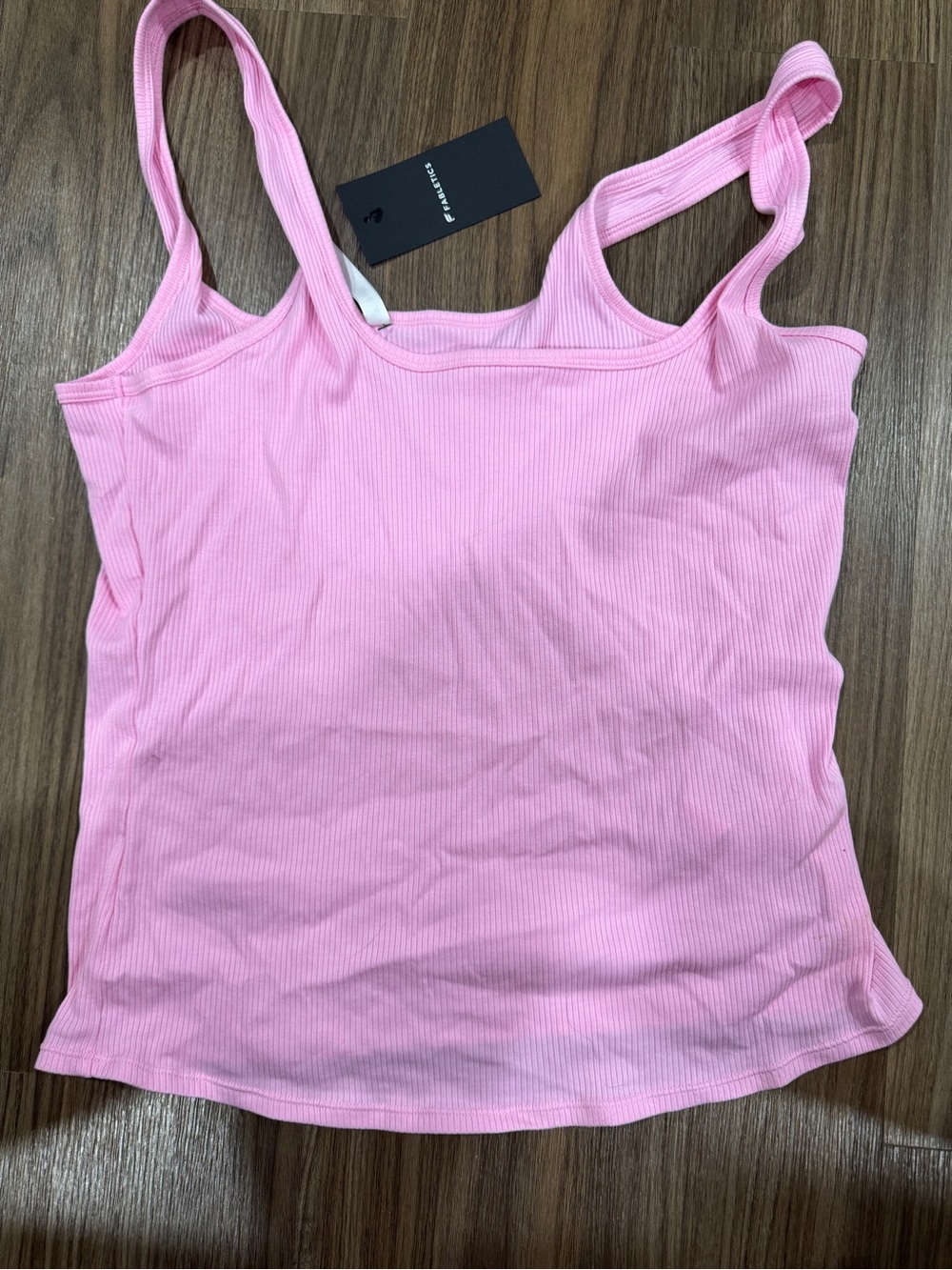 Fabletics Light Pink Ribbed Tank Top - Picture 2 of 4